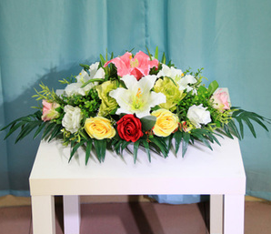 水平型插花详解