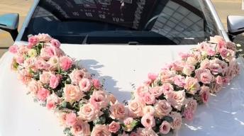 【热门】v型婚车花艺