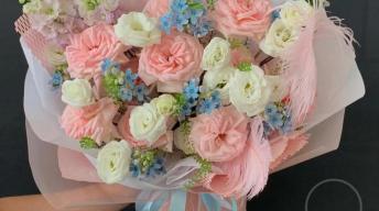 【七夕】粉雪山混搭花束