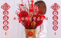 【新年】新春银柳年宵花教程