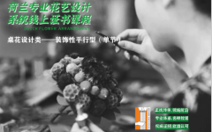 欧盟认可资质——荷兰DFA专业花艺系统课程（线上简介视频）