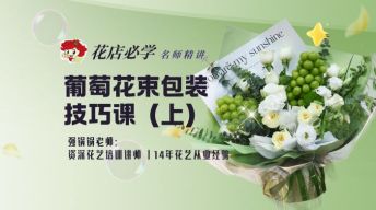 （上）葡萄花束包装技巧课