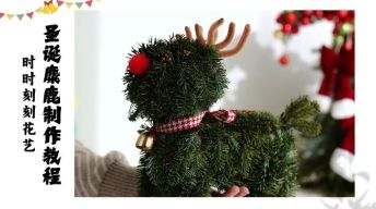 4.圣诞沙龙花艺：圣诞麋鹿教程