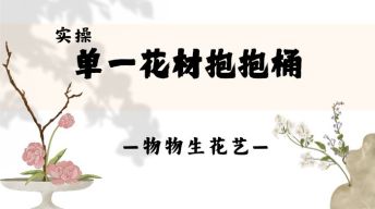 11.实操：单一花材抱抱桶