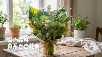 【必学】雾屿森林|森系百合花束教程