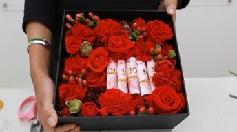 “有钱花”创意花盒 节日热卖款