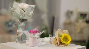 可爱ins风单支花