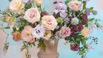 法式宫廷风花翁插花