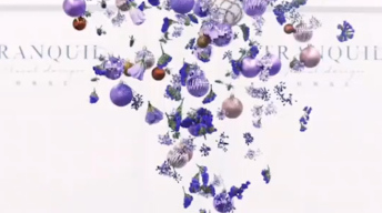 梦幻紫悬挂花艺