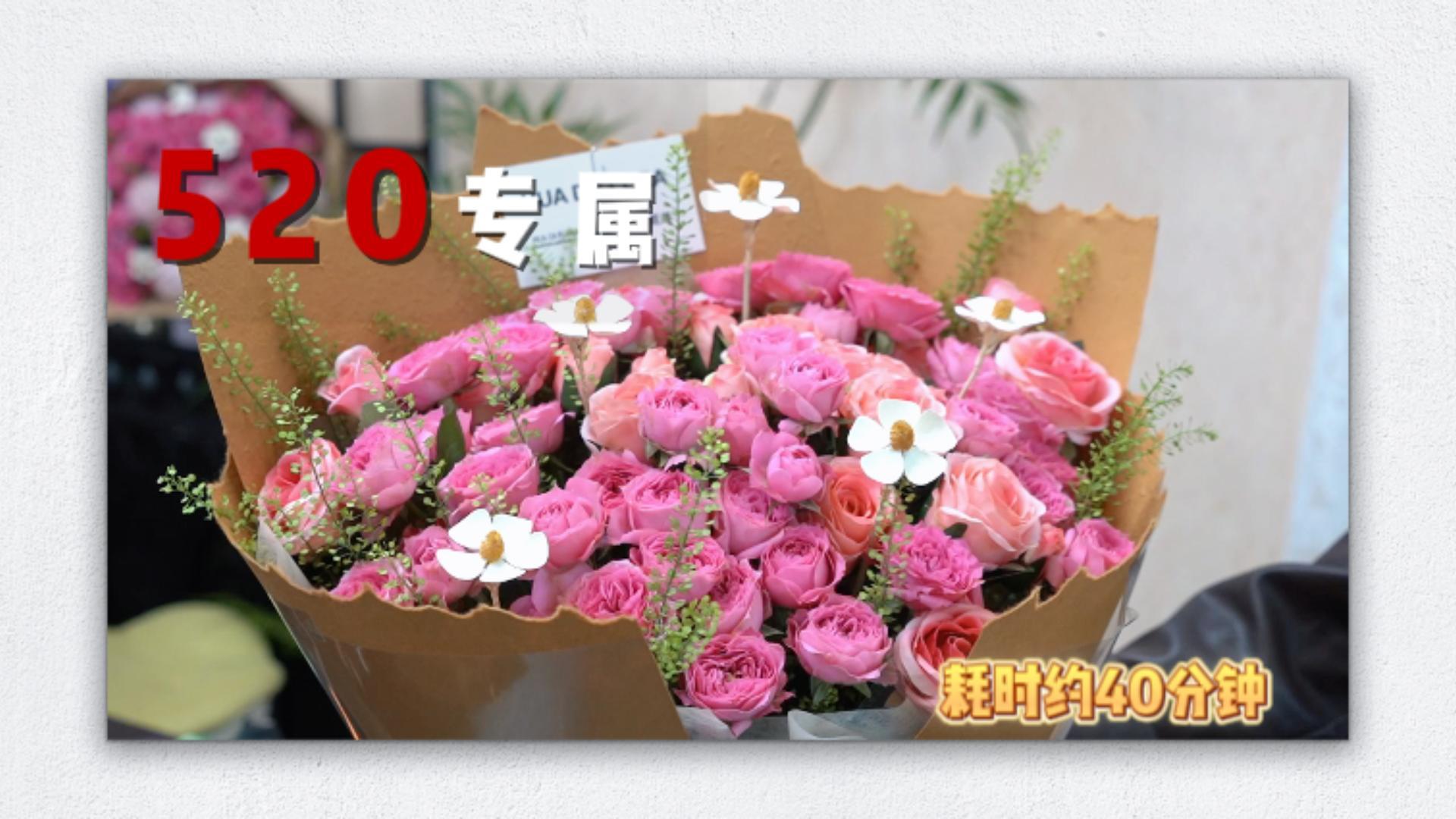 【热门款式】-牛皮纸包装简约花束