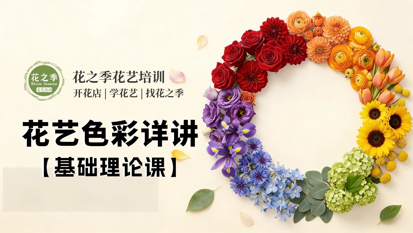 【理论篇】花艺色彩课程-花艺全能班线上课